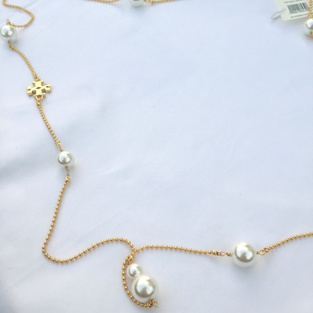 NWOT Tory Burch pearl necklace - Picture 4 of 8